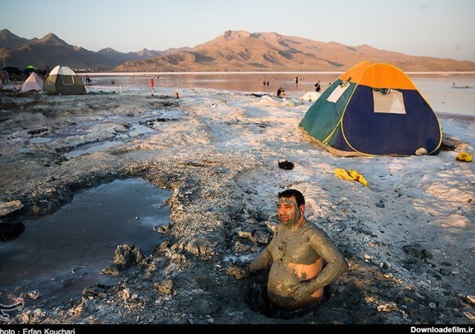عکس دریاچه ارومیه که خشک شده