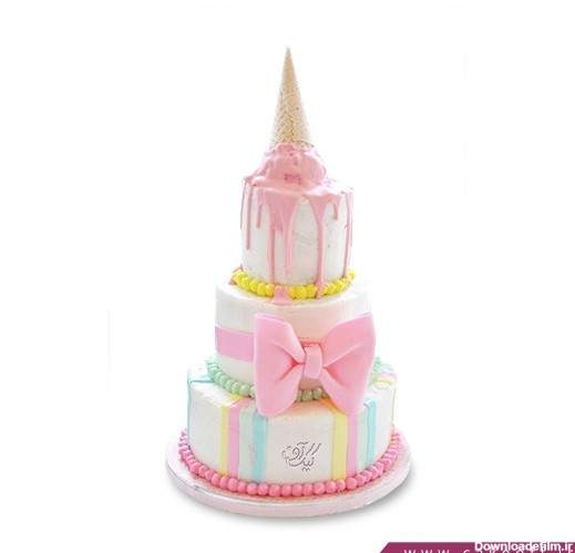 کیک تولد فانتزی - کیک تولد دخترانه پارمیدا | کیک آف