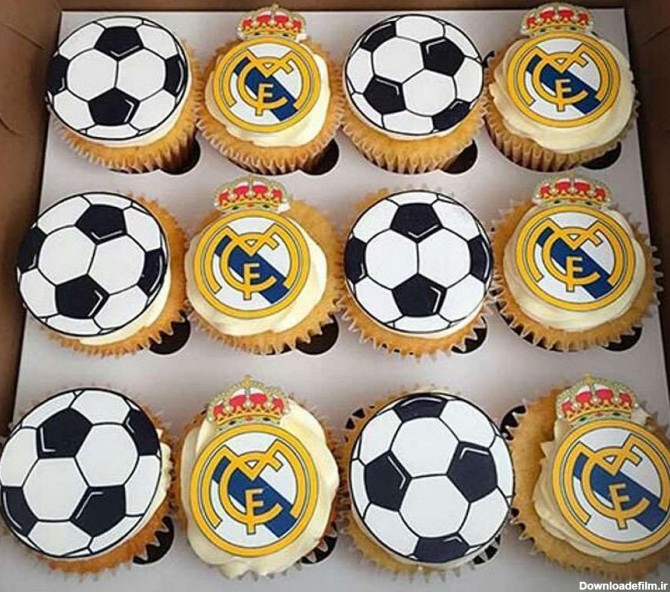 عکس کیک تولد فوتبالی رئال مادرید