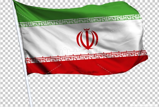 Borchin-ir-Islamic Republic of Iran flag in the wind PNG file-04 عکس با کیفیت پرچم جمهوری اسلامی ایران بالای میله پرچم مناسب برای طراحی گرافیک۲