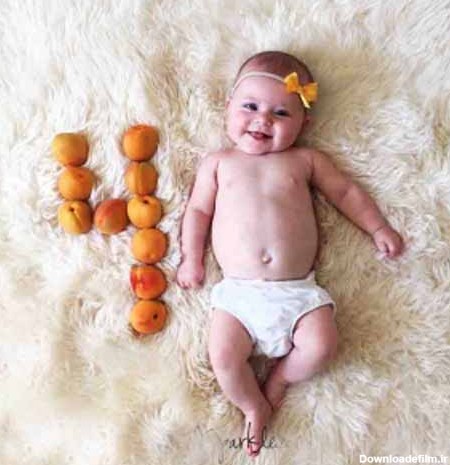 متن تبریک ماهگرد نوزاد ❤️ عکس نوشته از یک ماهگی تا ۱۲ ماهه - ماگرتا