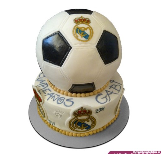 کیک تولد پسرانه - کیک فوتبالی رئال مادرید ۱ | کیک آف