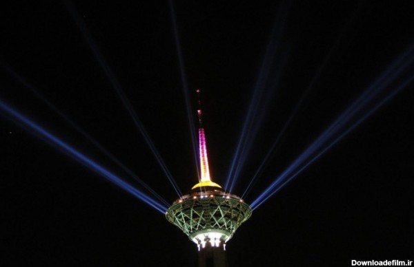 والپیپر نورپردازی زیبای برج میلاد