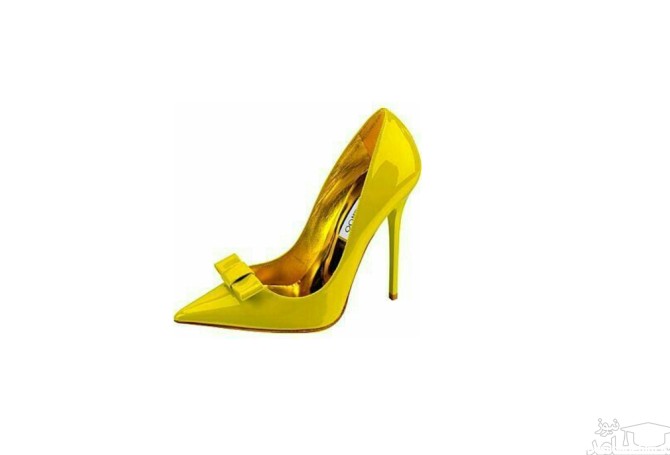 شیک ترین کفش های مجلسی زنانه زرد رنگ