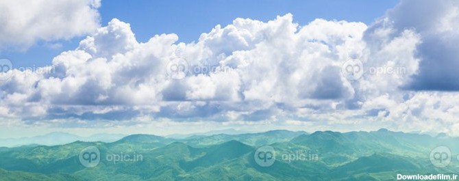 دانلود عکس کوه و ابر