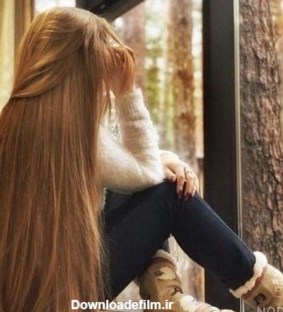 عکس دختر زیبا با موهای بلند برای پروفایل