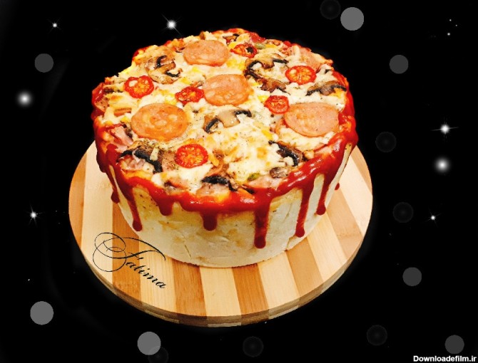 کیک پیتزا | سرآشپز پاپیون