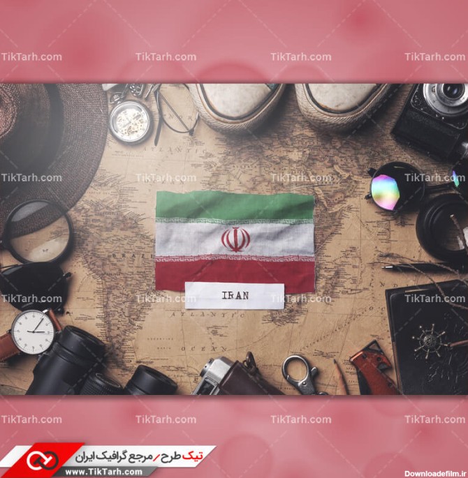 دانلود عکس گرافیکی با کیفیت پرچم ایران