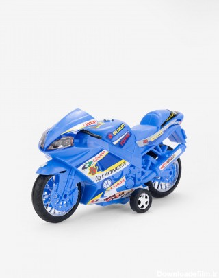 موتور پلیس اسباب بازی درج توی Dorj Toy|رنگ آبی-بانی مد