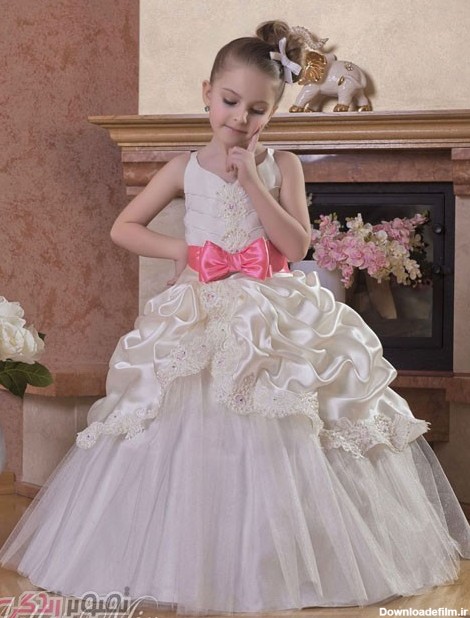 مدل لباس عروس بچه گانه , لباس مجلسی دخترانه