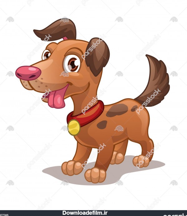 سگ کارتونی خنده دار تصویر برداری جدا شده 1477345