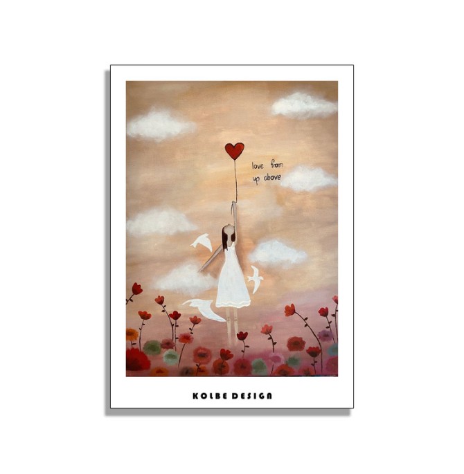 قیمت و خرید کارت پستال مدل نقاشی عاشقانه کد عکس 2159