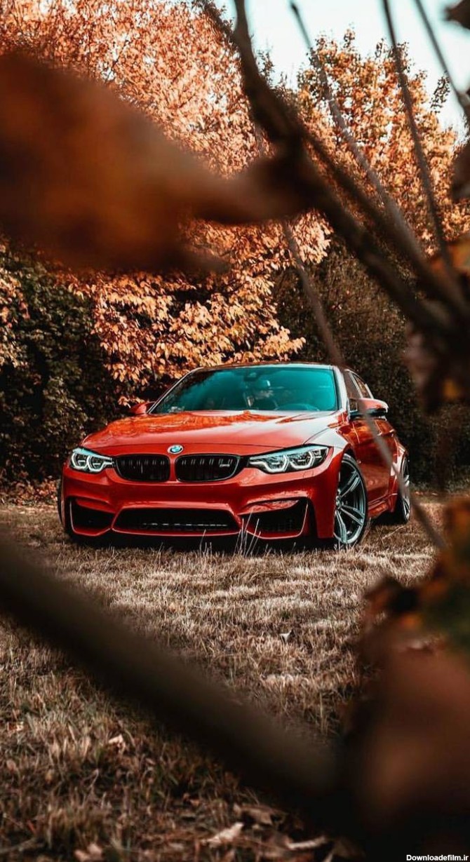 عکس زمینه BMW M3 نارنجی پاییزی پس زمینه | والپیپر گرام