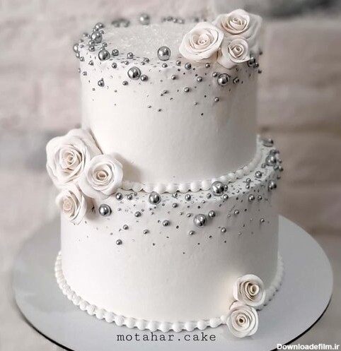 خرید و قیمت کیک خامه ای کیک مراسم عقد کیک بله برون کیک عروسی | ترب