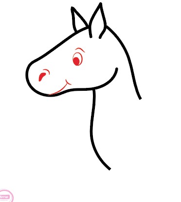 کشیدن نقاشی اسب زیبا
