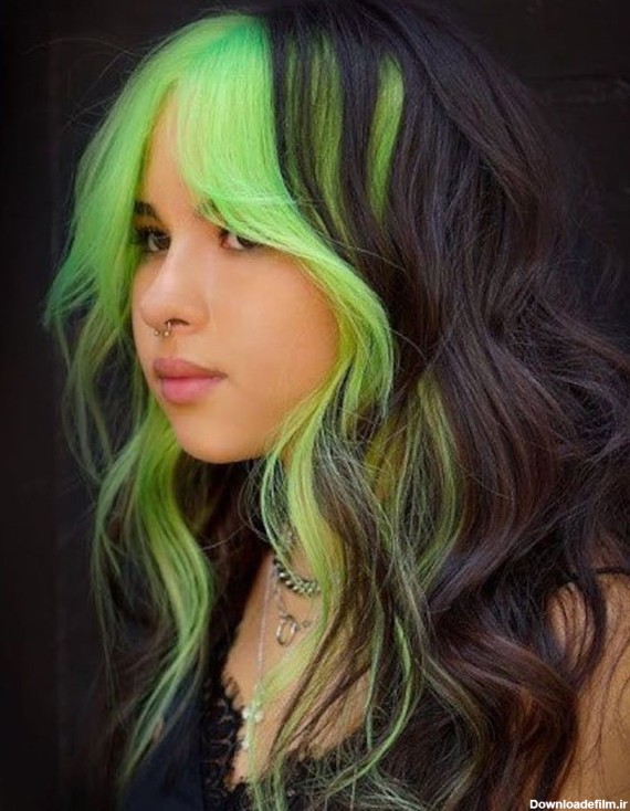 رنگ موی سبز فانتزی
