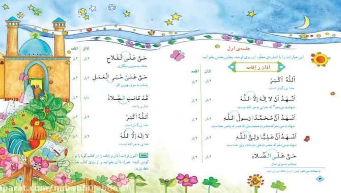 آموزش قرآن سوم ابتدايي: فصل اول: آموزش نماز 1