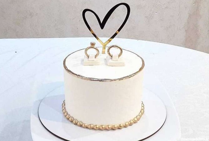 ایده کیک عقد کلاسیک برای عروس خانم های خاص پسند