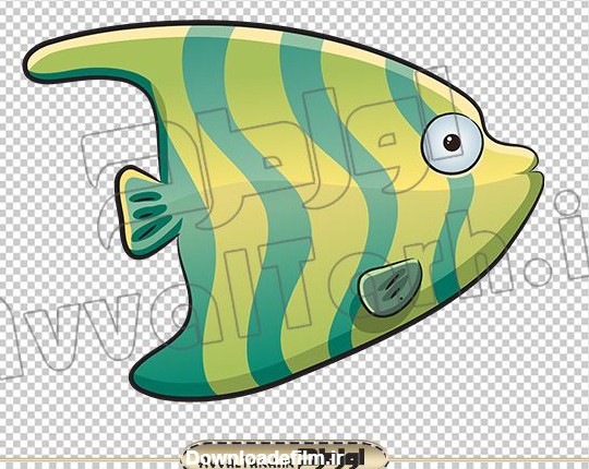 دانلود فایل vector عکس کارتونی ماهی :: اول طرح