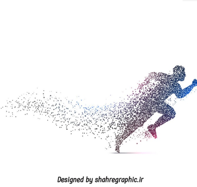 دانلود وکتور پس زمینه ورزشی یک دونده - shahregraphic | شهر گرافیک