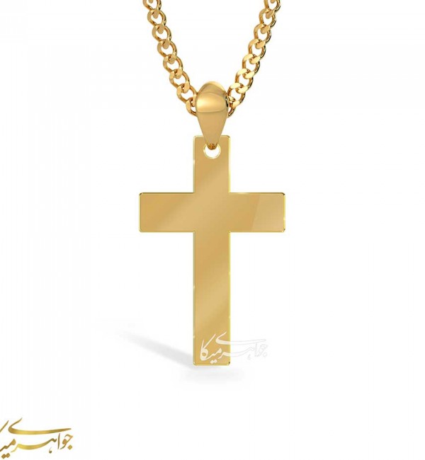 آویز گردنبند صلیب طلا 18 عیار کد 0610021 - جواهری میکا