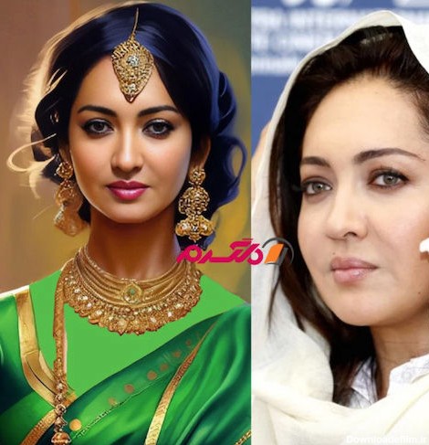 بازیگران زیبای ایرانی اگر هندی بودند چه شکلی می شدند/ لیلا اوتادی ...