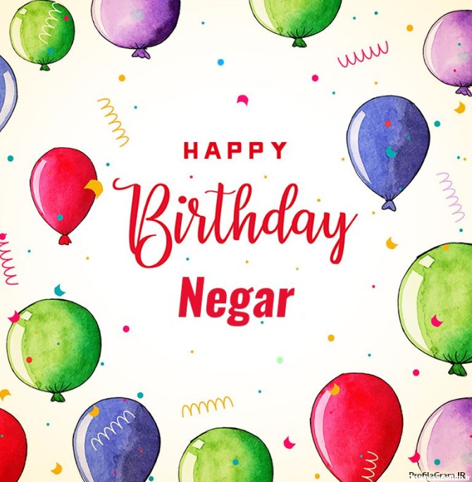 عکس پروفایل تبریک تولد اسم نگار به انگلیسی Negar | پروفایل گرام
