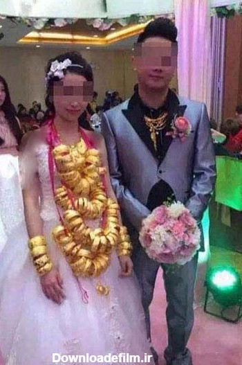 عروسی که سرتاپا طلا به خانه بخت رفت + عکس