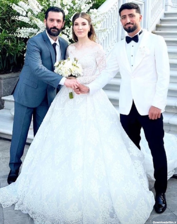 اولین تصاویر از عروسی فوتبالیست تیم ملی با خانم مدل ترک + عکس