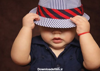 عکس آتلیه پسربچه با کلاه hat boy kid