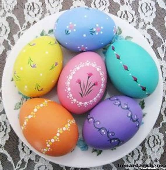 مدل های زیبا و دیدنی نقاشی روی تخم مرغ سفالی عید نوروز