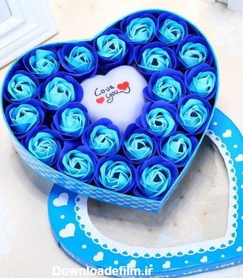 عکس گل رز آبی عاشقانه