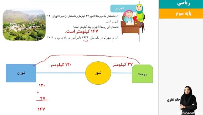 عکس ریاضی سوم صفحه ی ۴۱