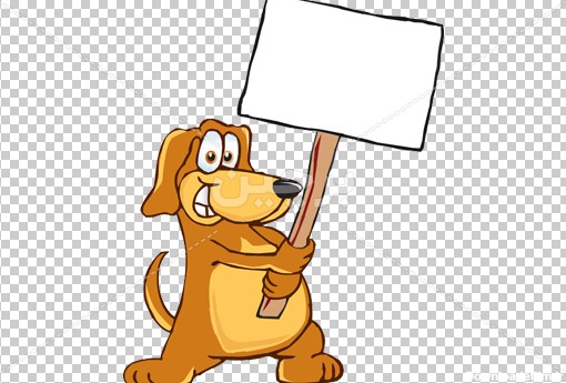 Borchin-ir-royalty-free-cartoon-of-a-happy-brown-dog دانلود عکس png کارتونی سگ۲