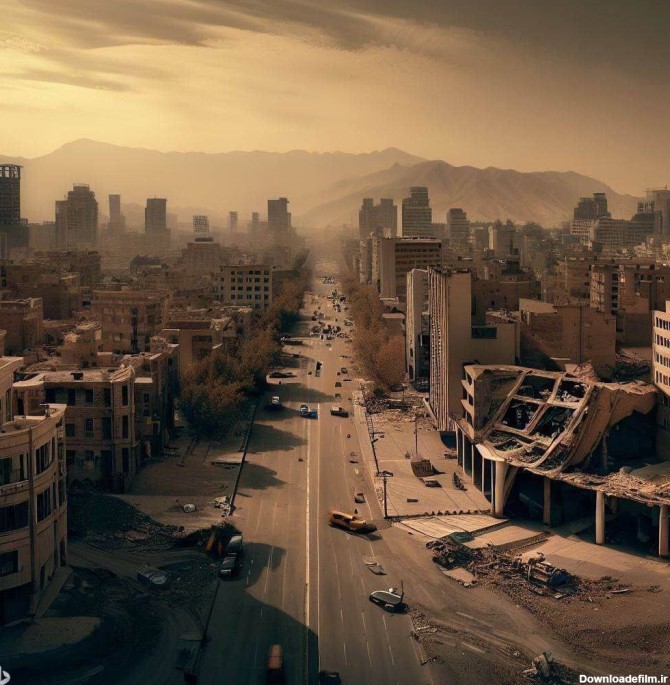 فرارو | (تصاویر) روایت ترسناک هوش مصنوعی از تهرانِ ۵۰ سال آینده
