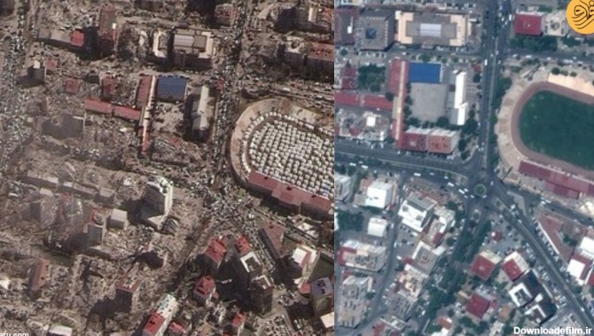 فرارو | تصاویر ماهواره‌ای از قبل و بعد از زلزله مرگبار ترکیه