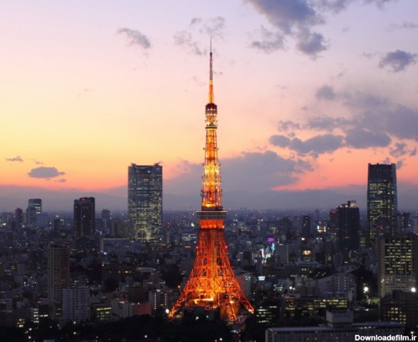 عکس برج مخابراتی و تفریحی توکیو