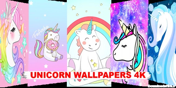 اسکرین شات برنامه Glitter Unicorn Wallpaper HD 2