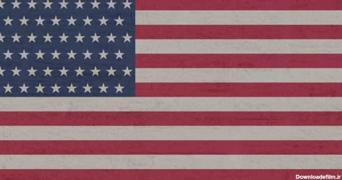 عکس پرچم امریکا روی زمین