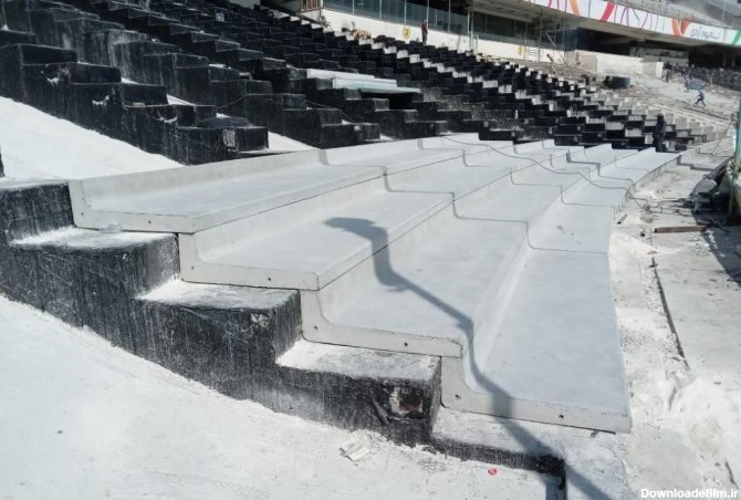نصب سکوهای جدید در ورزشگاه آزادی(عکس) | فوتبالی