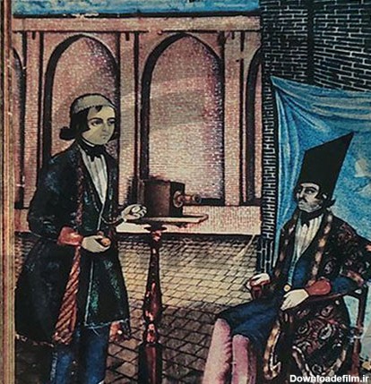 تصویرسازی نخستین داگروتیپ ثبت شده از شاه قاجاری توسط موسیو ژول ریشار/ دسامبر 1844/ پوسترک روز عکس تاریخی ایران