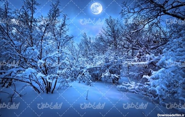 تصویر با کیفیت منظره زیبای طبیعت زمستان به همراه برف و منظره ...