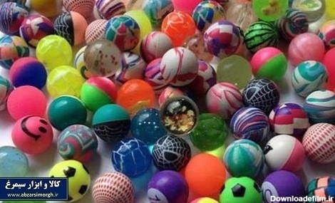 توپ شیطونک اسباب بازی مدل ساده ژله ای و رنگی kids balls