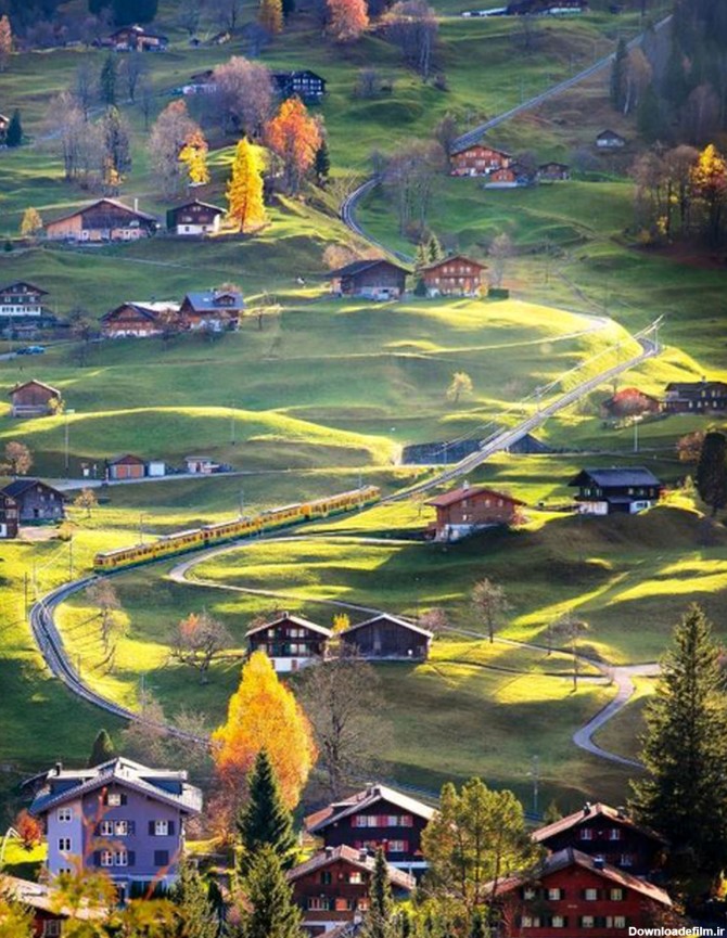 تصویر متفاوت از طبیعت زیبا سوئیس