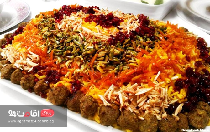 غذاهای ایرانی - مرصع پلو