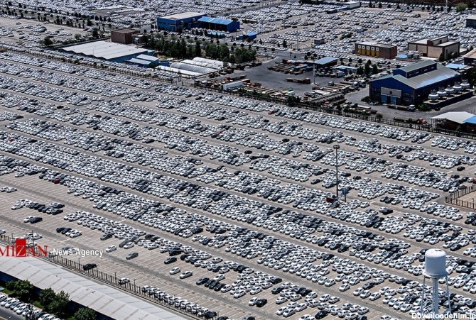 تصاویر هوایی از پارکینگ ایران خودرو - تسنیم