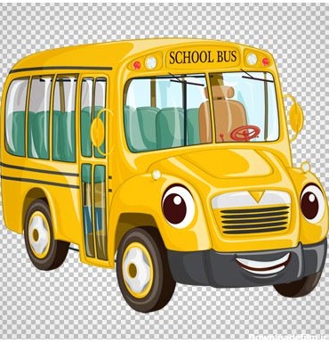 فایل کارتونی و دوربری شده اتوبوس مدرسه