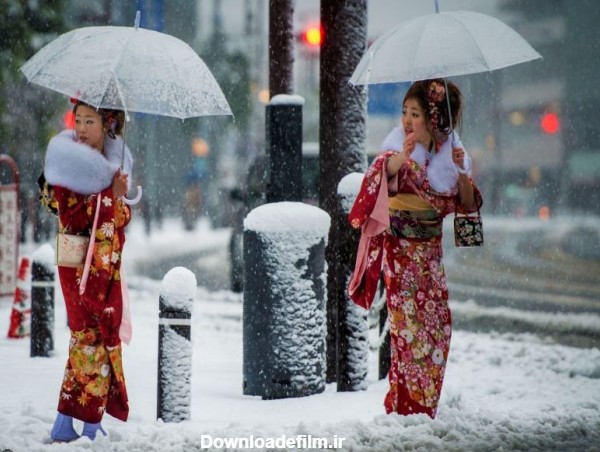 تصاویری جالب از نخستین برف پاییزی در توکیو ژاپن ☀️ کارناوال