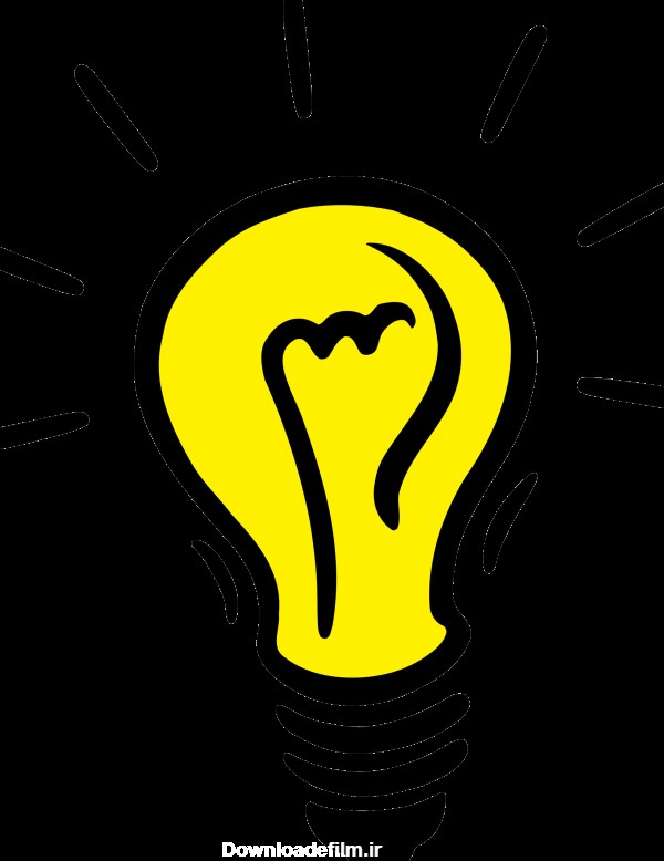 PNG لامپ گرافیکی - کارتونی - Cartoon Light Bulb PNG – دانلود رایگان