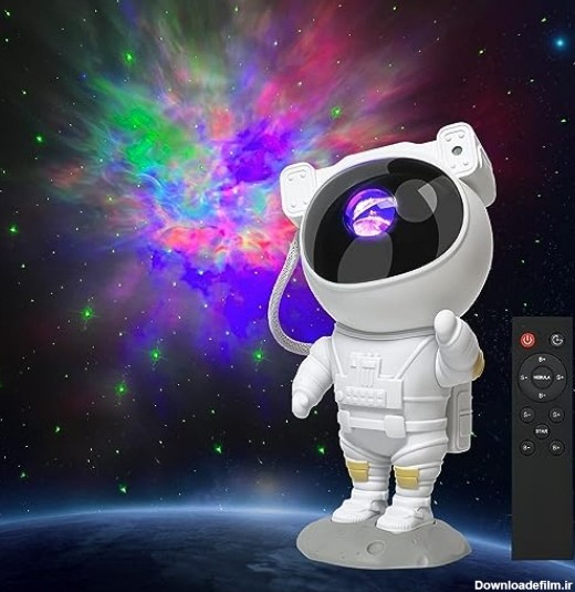 چراغ خواب پروژکتوری کهکشان مدل Space Buddy Astronaut Light ...